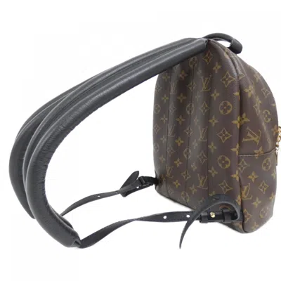 Pre-owned Louis Vuitton Marron Coated Canvas Backpack () In Brown