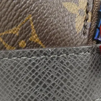 Pre-owned Louis Vuitton Marron Coated Canvas Backpack () In Brown