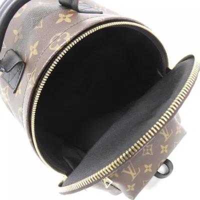Pre-owned Louis Vuitton Marron Coated Canvas Backpack () In Brown