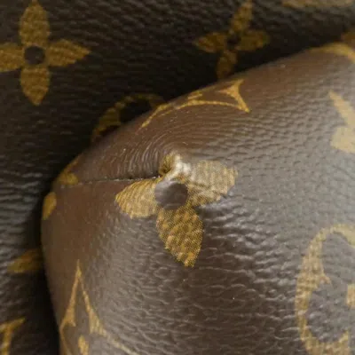 Pre-owned Louis Vuitton Marron Coated Canvas Backpack () In Brown