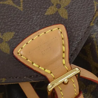 Pre-owned Louis Vuitton Marron Coated Canvas Backpack () In Brown