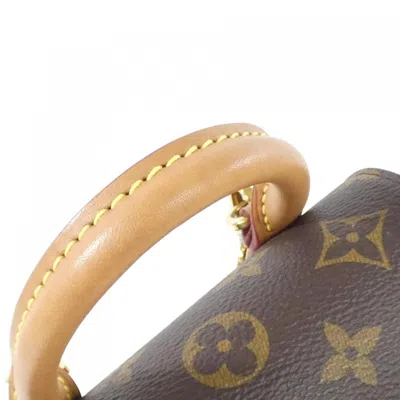 Pre-owned Louis Vuitton Marron Coated Canvas Backpack () In Brown