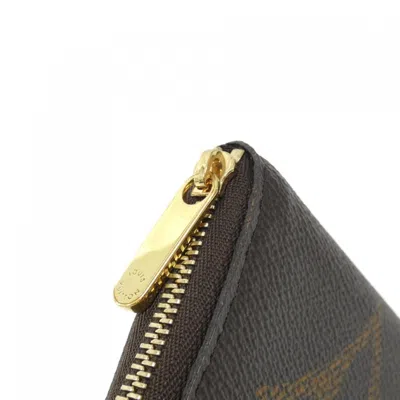 Pre-owned Louis Vuitton Marron Coated Canvas Coin Purse/coin Case () In Brown