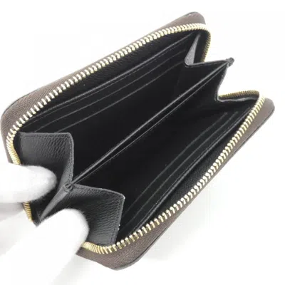 Pre-owned Louis Vuitton Marron Coated Canvas Coin Purse/coin Case () In Brown