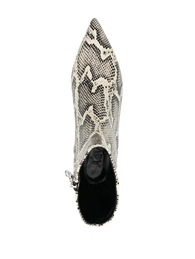 Aeyde Woman Ankle Boots Cream Size 6 Leather In White