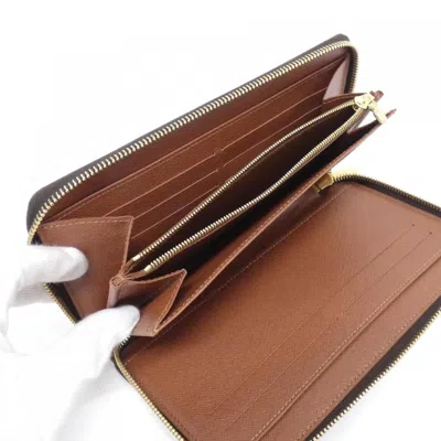 Pre-owned Louis Vuitton Marron Monogram Monogram Long Wallet (bi-fold) () In Brown