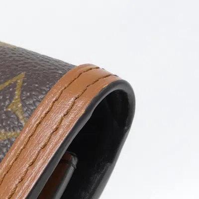 Pre-owned Louis Vuitton Marron Monogram Monogram Reverse Wallet (tri-fold) () In Brown