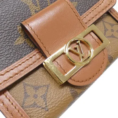 Pre-owned Louis Vuitton Marron Monogram Monogram Reverse Wallet (tri-fold) () In Brown