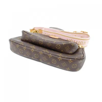 Pre-owned Louis Vuitton Marron Monogram Rose Rose Clair Monogram Pochette Pouch Shoulder Bag ()
