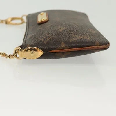 Pre-owned Louis Vuitton Milla Brown Canvas Clutch Bag ()