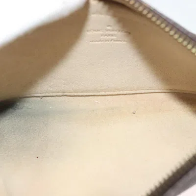 Pre-owned Louis Vuitton Milla Brown Canvas Clutch Bag ()
