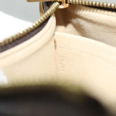 Pre-owned Louis Vuitton Milla Brown Canvas Clutch Bag ()