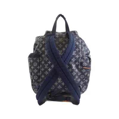 Pre-owned Louis Vuitton Monogram Blue Corail Marine Coated Canvas Backpack ()
