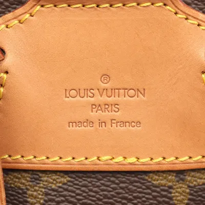 Pre-owned Louis Vuitton Monogram Brown Coated Canvas Leather Backpack ()