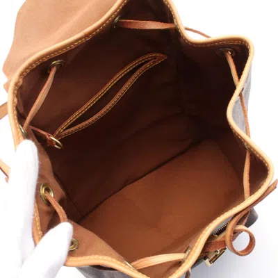 Pre-owned Louis Vuitton Monogram Brown Coated Canvas Leather Backpack ()