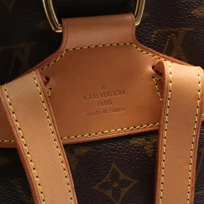 Pre-owned Louis Vuitton Monogram Brown Coated Canvas Leather Backpack ()
