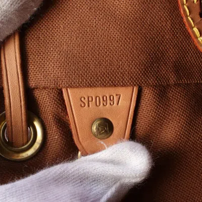 Pre-owned Louis Vuitton Monogram Brown Coated Canvas Leather Backpack ()