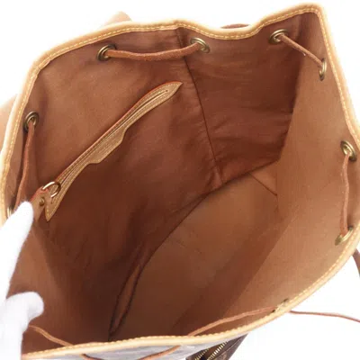 Pre-owned Louis Vuitton Monogram Brown Coated Canvas Leather Backpack ()