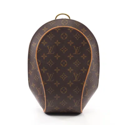 Pre-owned Louis Vuitton Monogram Brown Coated Canvas Leather Backpack ()