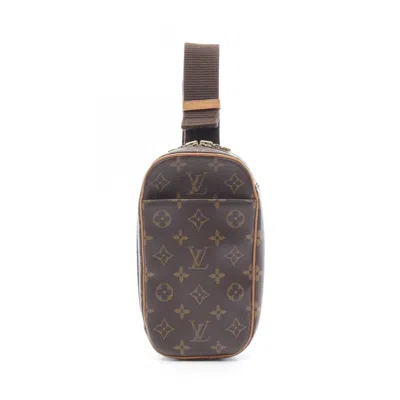 Pre-owned Louis Vuitton Monogram Brown Coated Canvas Leather Fanny Pack Sling Bag ()