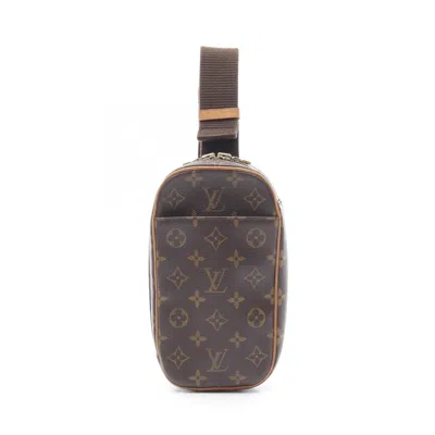 Pre-owned Louis Vuitton Monogram Brown Coated Canvas Leather Fanny Pack Sling Bag ()