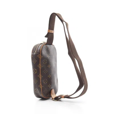 Pre-owned Louis Vuitton Monogram Brown Coated Canvas Leather Fanny Pack Sling Bag ()