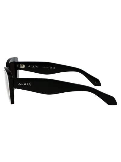 Alaïa Alaia 00 Black Black Grey Acetate Sunglasses In Black