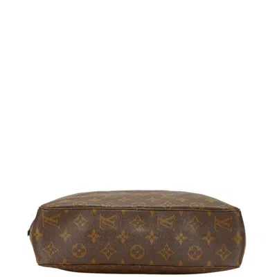 Pre-owned Louis Vuitton Monogram Brown Pvc Clutch Bag ()