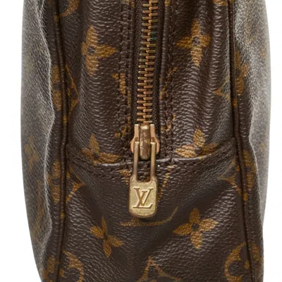 Pre-owned Louis Vuitton Monogram Brown Pvc Leather Clutch Bag ()