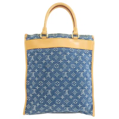 Pre-owned Louis Vuitton Monogram Denim Blue Monogram Denim Tote Bag ()