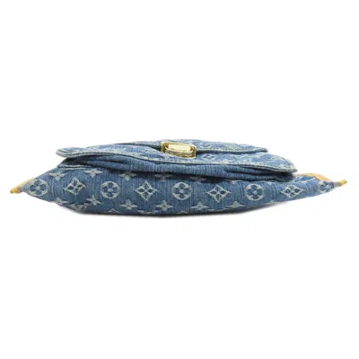 Pre-owned Louis Vuitton Monogram Denim Blue Monogram Denim Tote Bag ()