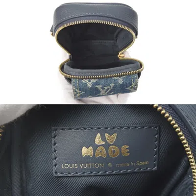 Pre-owned Louis Vuitton Monogram Denim Blue Navy Monogram Denim Pouch Shoulder Bag ()