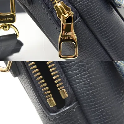 Pre-owned Louis Vuitton Monogram Denim Blue Navy Monogram Denim Pouch Shoulder Bag ()