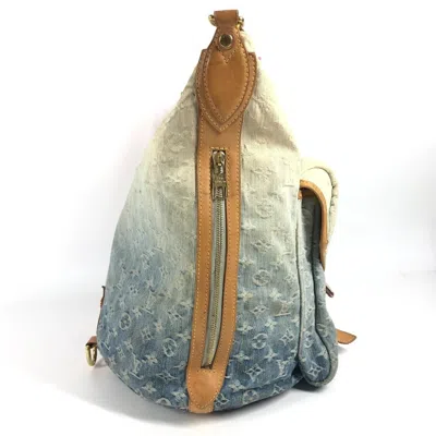 Pre-owned Louis Vuitton Monogram Denim Blue Pink Monogram Denim Shoulder Bag ()