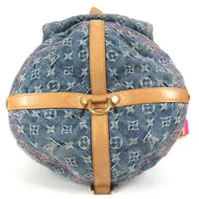 Pre-owned Louis Vuitton Monogram Denim Blue Pink Monogram Denim Shoulder Bag ()