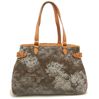 Pre-owned Louis Vuitton Monogram Dentelle Argent Pvc Tote Bag () In Silver