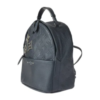 Pre-owned Louis Vuitton Monogram Empreinte Metallic Leather Backpack Handbag () In Silver