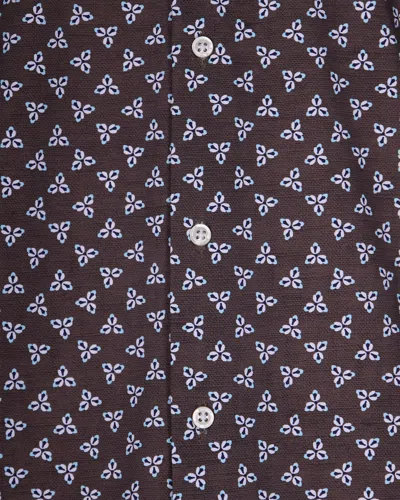 Ghirardelli Camicia Next Con Fantasia Multicolor In Brown