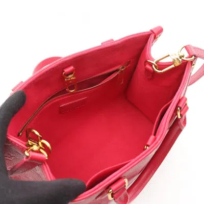 Pre-owned Louis Vuitton Monogram Empreinte Pink Leather Tote Bag ()
