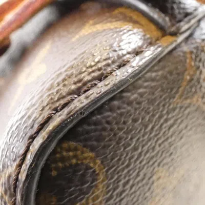 Pre-owned Louis Vuitton Monogram Marron Coated Canvas Backpack () In Brown