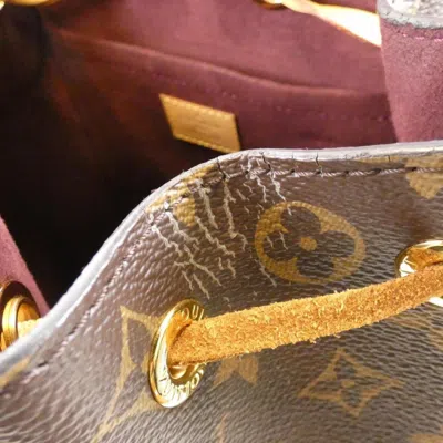 Pre-owned Louis Vuitton Monogram Marron Coated Canvas Backpack () In Brown