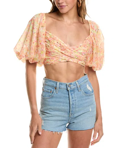 Rococo Sand Crop Top In Yellow