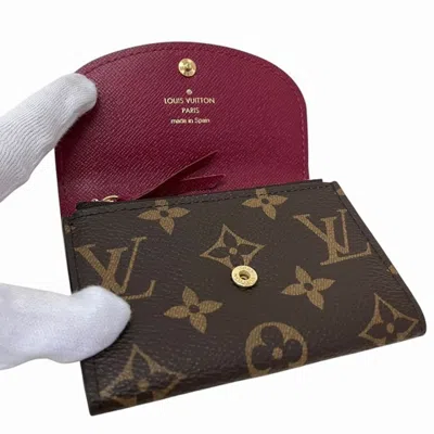 Pre-owned Louis Vuitton Monogram Rose Ballerine Monogram Coin Purse/coin Case ()