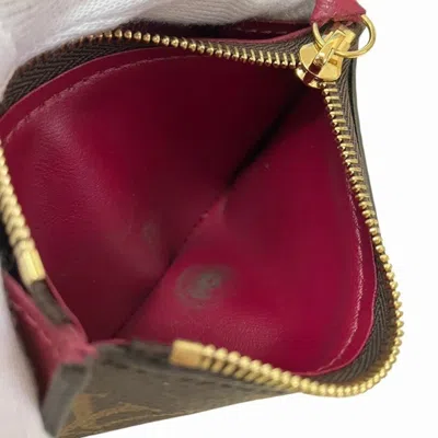 Pre-owned Louis Vuitton Monogram Rose Ballerine Monogram Coin Purse/coin Case ()