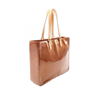 Pre-owned Louis Vuitton Monogram Vernis Bronze Brown Leather Tote Bag ()