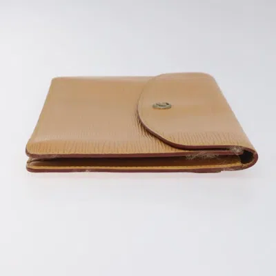 Pre-owned Louis Vuitton Montaigne Beige Leather Clutch Bag () In Sand