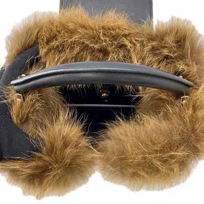 Pre-owned Louis Vuitton Multi-color Noir Red Color Leather Fur Handbag Shoulder Bag ()