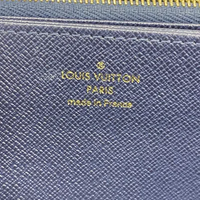 Pre-owned Louis Vuitton Navy Long Wallet (bi-fold) () In Blue