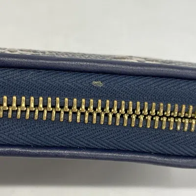 Pre-owned Louis Vuitton Navy Long Wallet (bi-fold) () In Blue