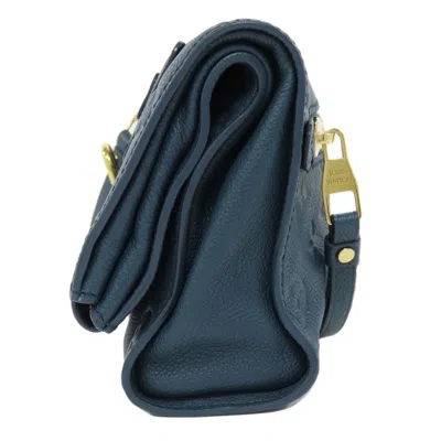 Pre-owned Louis Vuitton Navy Monogram Empreinte Clutch Bag () In Blue